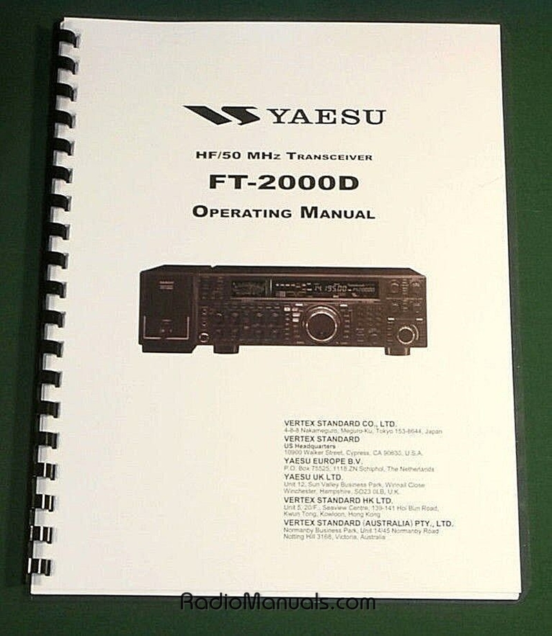 Yaesu FT-2000D Instruction Manual - Click Image to Close